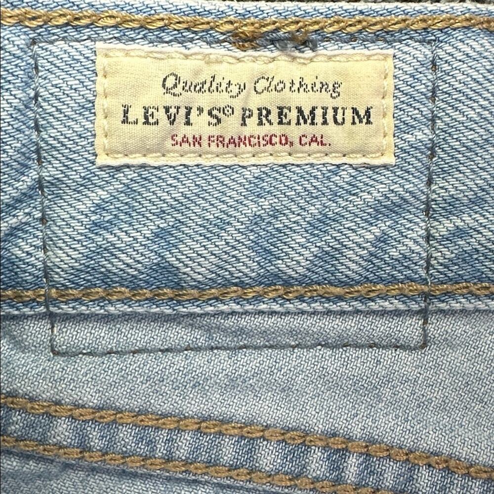Levis Baggy Jeans Living Legend Light Wash Belted High Rise Wide Leg 30 - Picture 14 of 15